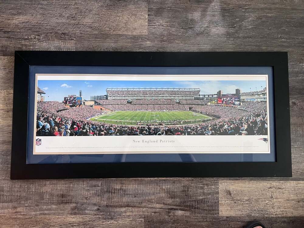 NFL New England Patriots Gillette Stadium Framed Panoramic Print